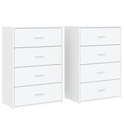 Buffet credenza cassettiera armadio mobile contenitore organizer per cucina soggiorno salotti set da 2 60 x 31 x 84 cm legno ingegnerizzato bianco 02_0036678