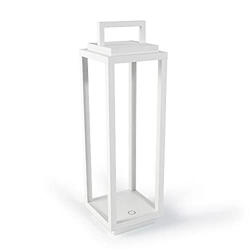 Ab+ by Abert 9101317002 Resort Lampada da tavolo portatile ricaricabile Touch IP54 180 lumen 12 ore autonomia colore Bianco