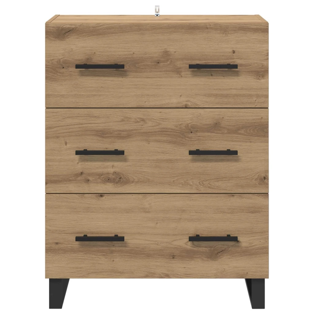 Credenza | Madia | Buffet da pranzo | Armadio da pranzo con cassetto Rovere artigianale 69,5 x 34 x 90 cm