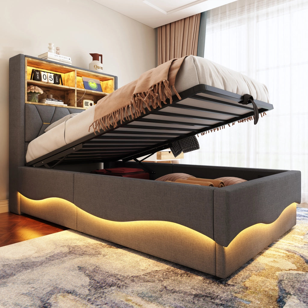 letto per bambini in ferro grigio 90 x 200 cm