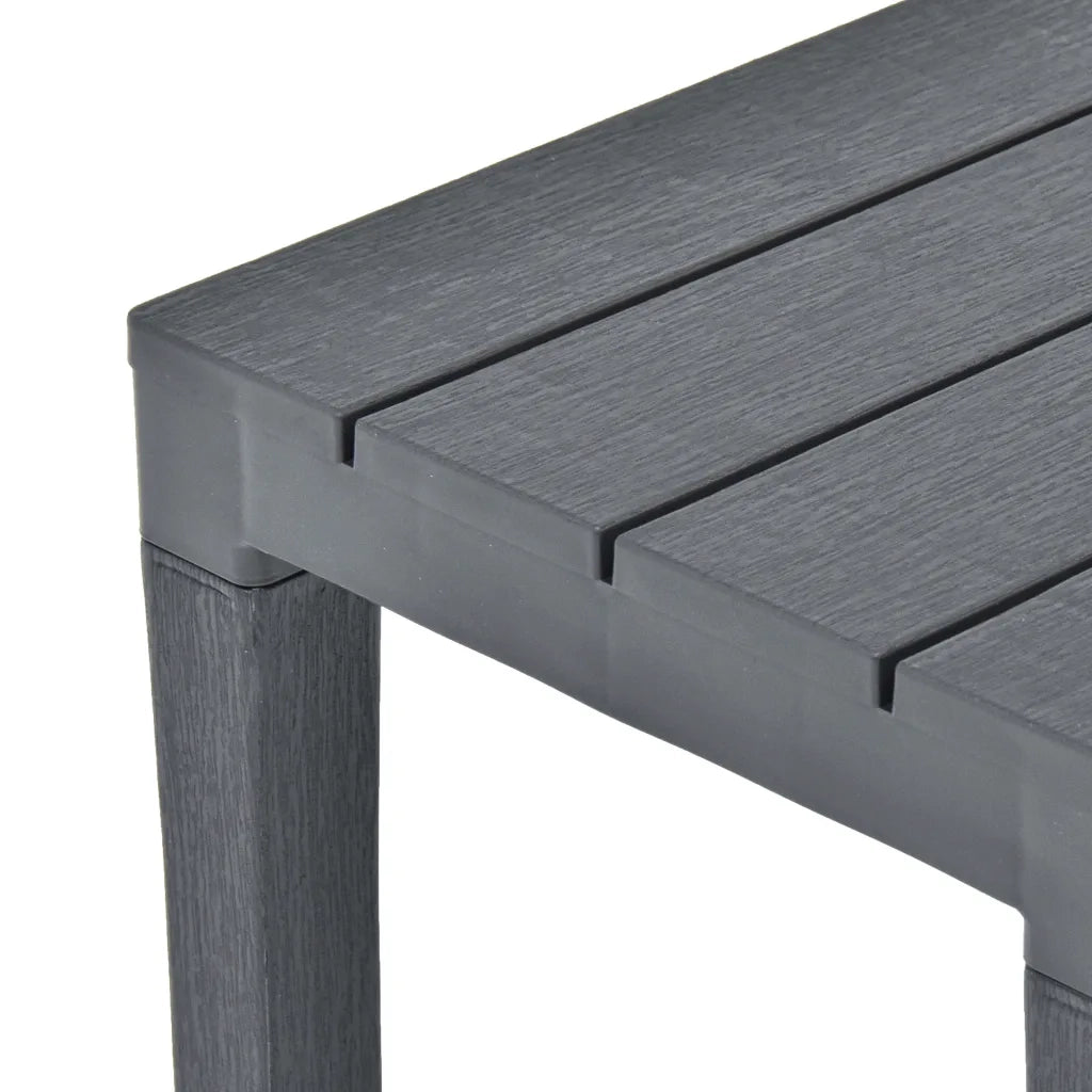 Panchine da Giardino 2 pz Antracite in Plastica 48781