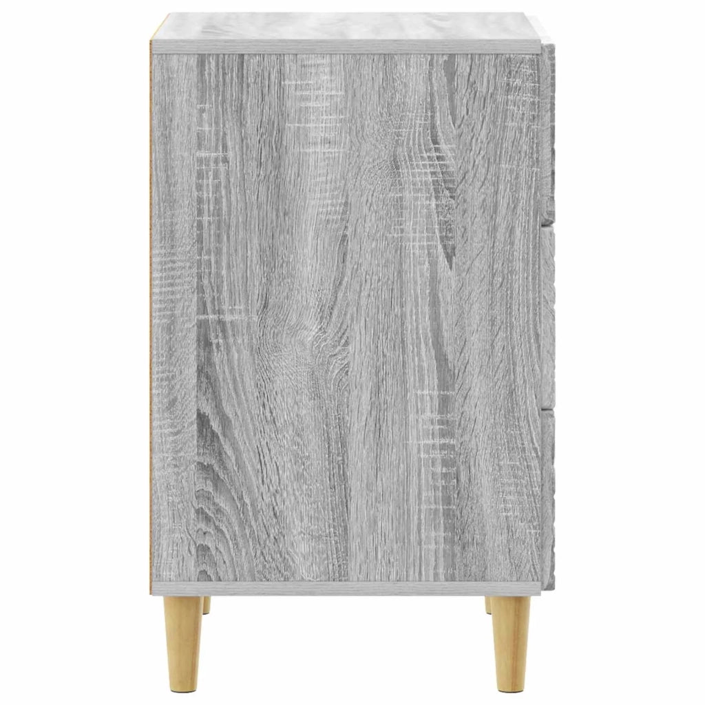 Comodino | Armadio da Notte | Mobiletto da notte Sonoma grigio 43 x 39,5 x 66,5 cm Legno ingegnerizzato