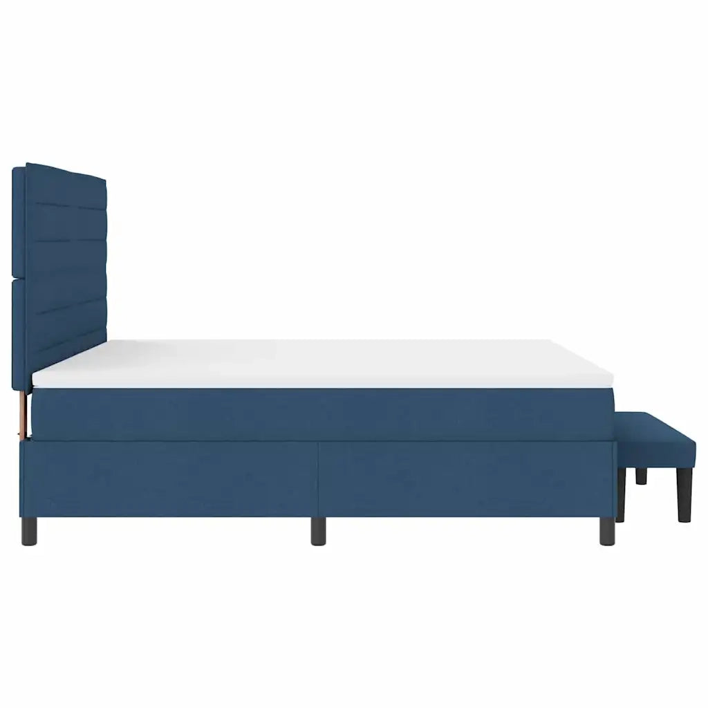 Letto a molle con testiera Blu 180 x 200 cm Tessuto 3344015