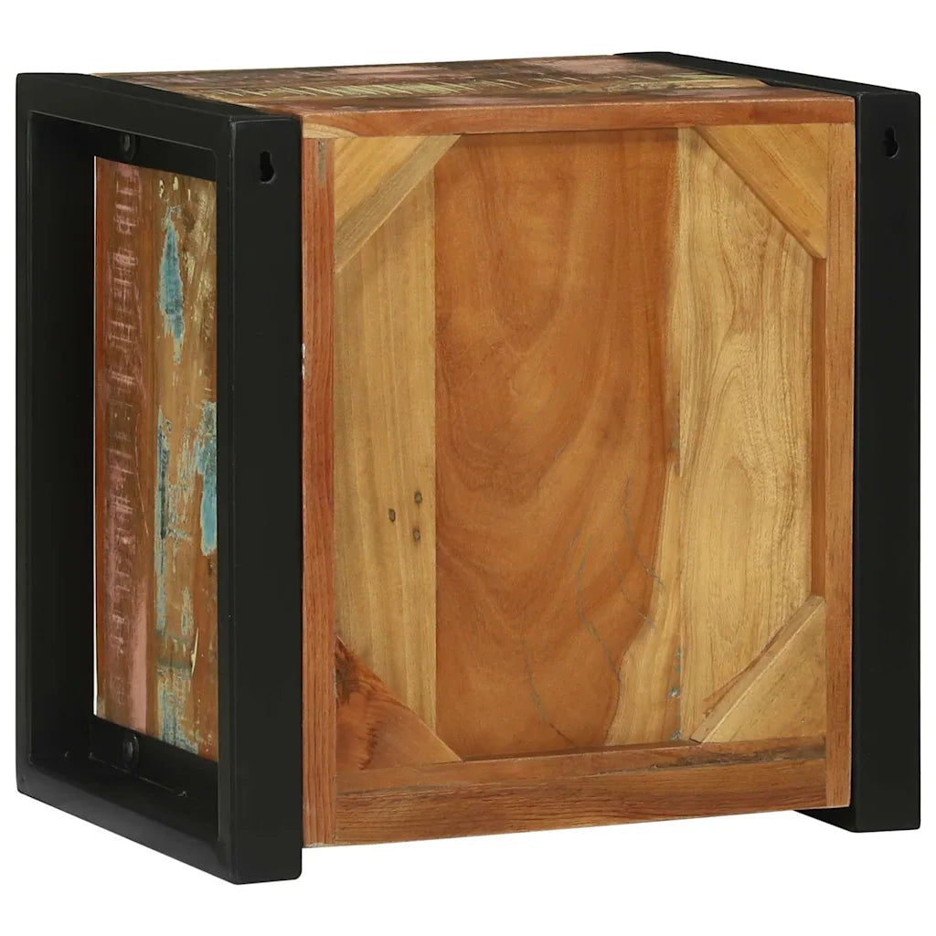 Mobile da Bagno con porta Marrone Legno Recuperato Massello 4013616