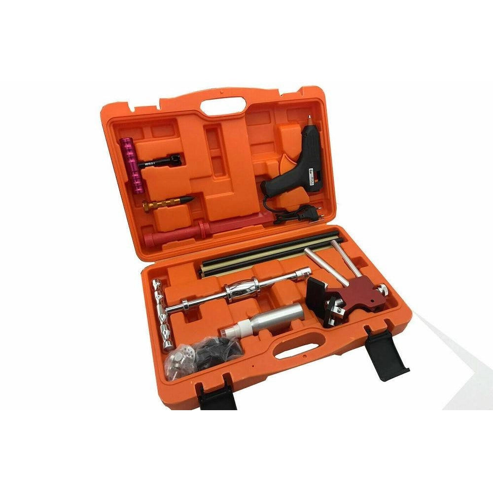 Trade Shop - Kit 28 Pz Riparazione Ammaccature Botte Auto Tira Bolle Bozze Senza Verniciatura -