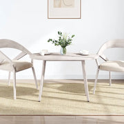 Piano Tavolo | Superficie Tavolo | Piano Scrivania Bianco 100x50x2,5 cm Legno Massello di Pino Ovale