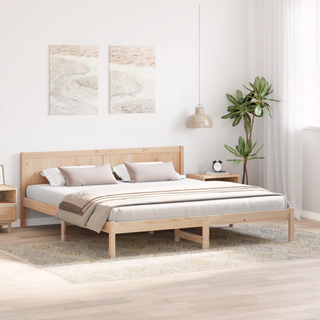 Struttura Letto in Pino Legno naturale Legno massello di pino