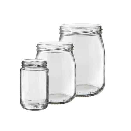VASO IN VETRO PER CONSERVE 580 cc - Imb. Ø 82 mm - 12 pezzi