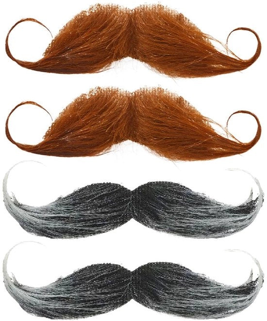 Accessori per barbe artificiali 4 pezzi - Requisiti di costume - Accessori per feste - Accessori in velluto morbido - Duratura e resistenza