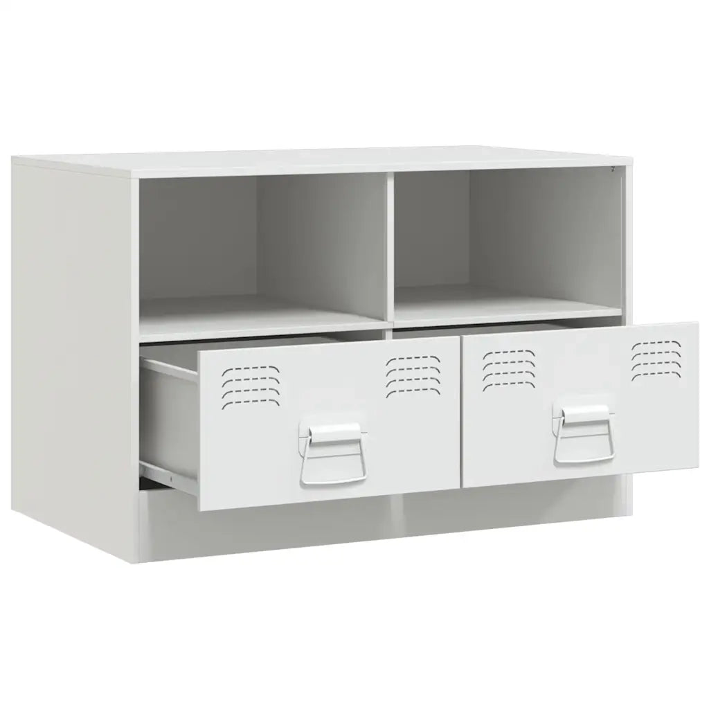Mobili TV 2 pz Bianchi 67x39x44 cm in Acciaio 841750