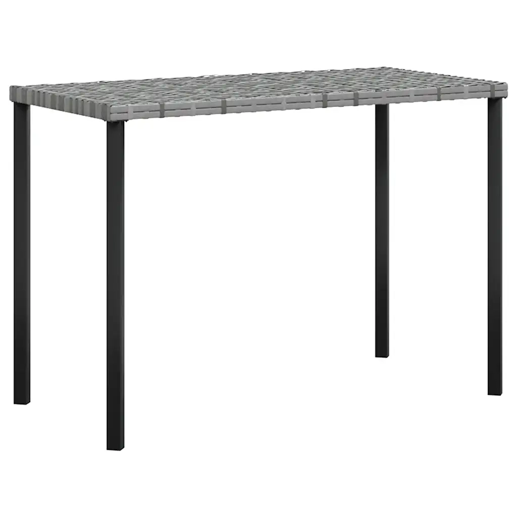 Set Divano a L con Cuscini 5 pz | Set Salotto da Giardino Grigio in Polyrattan