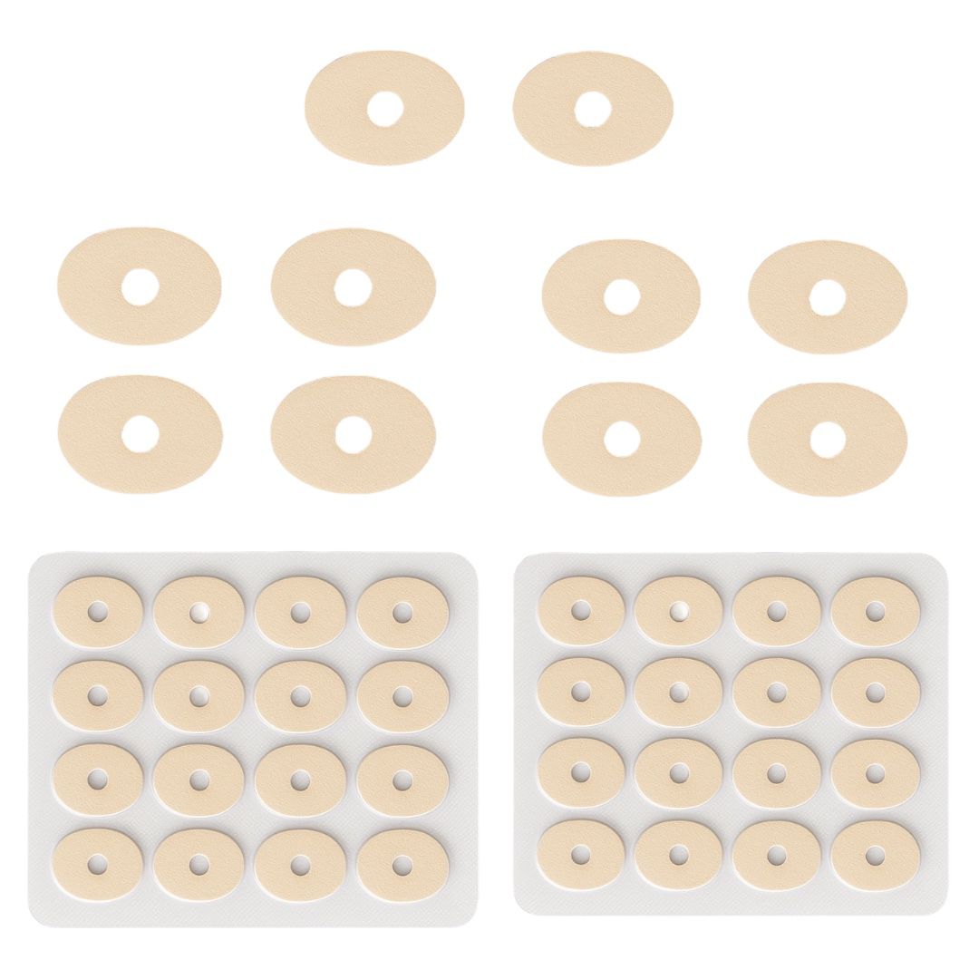 36 Pz Paracalli Ovali in Lattice 2,8x1,8cm Protezioni per Calli e Dita dei Piedi Cuscinetti Morbidi Antisfregamento