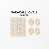 36 Pz Paracalli Ovali in Lattice 2,8x1,8cm Protezioni per Calli e Dita dei Piedi Cuscinetti Morbidi Antisfregamento