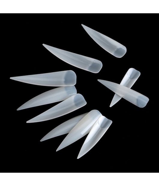 36 Tips Tip Bianco Lunghe Punta Per Mani Ricostruzione Unghie Nail Art Gel         