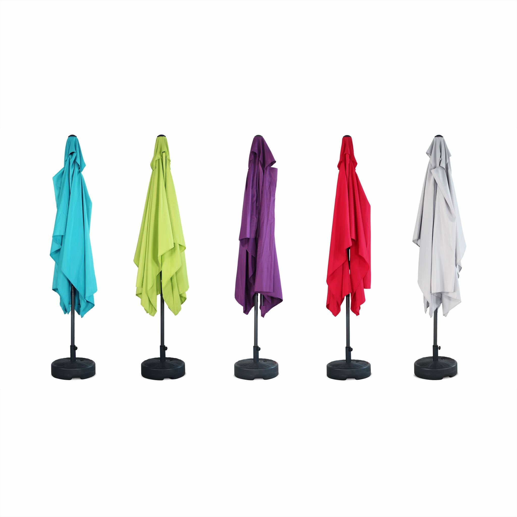 Ombrellone rettangolare 2x3m, turchese