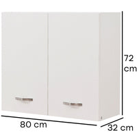 Pensile da Cucina Scolapiatti Sistema Raccogligocce Mobile Minimal Colore Bianco