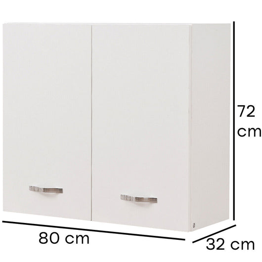 Pensile da Cucina Scolapiatti Sistema Raccogligocce Mobile Minimal Colore Bianco