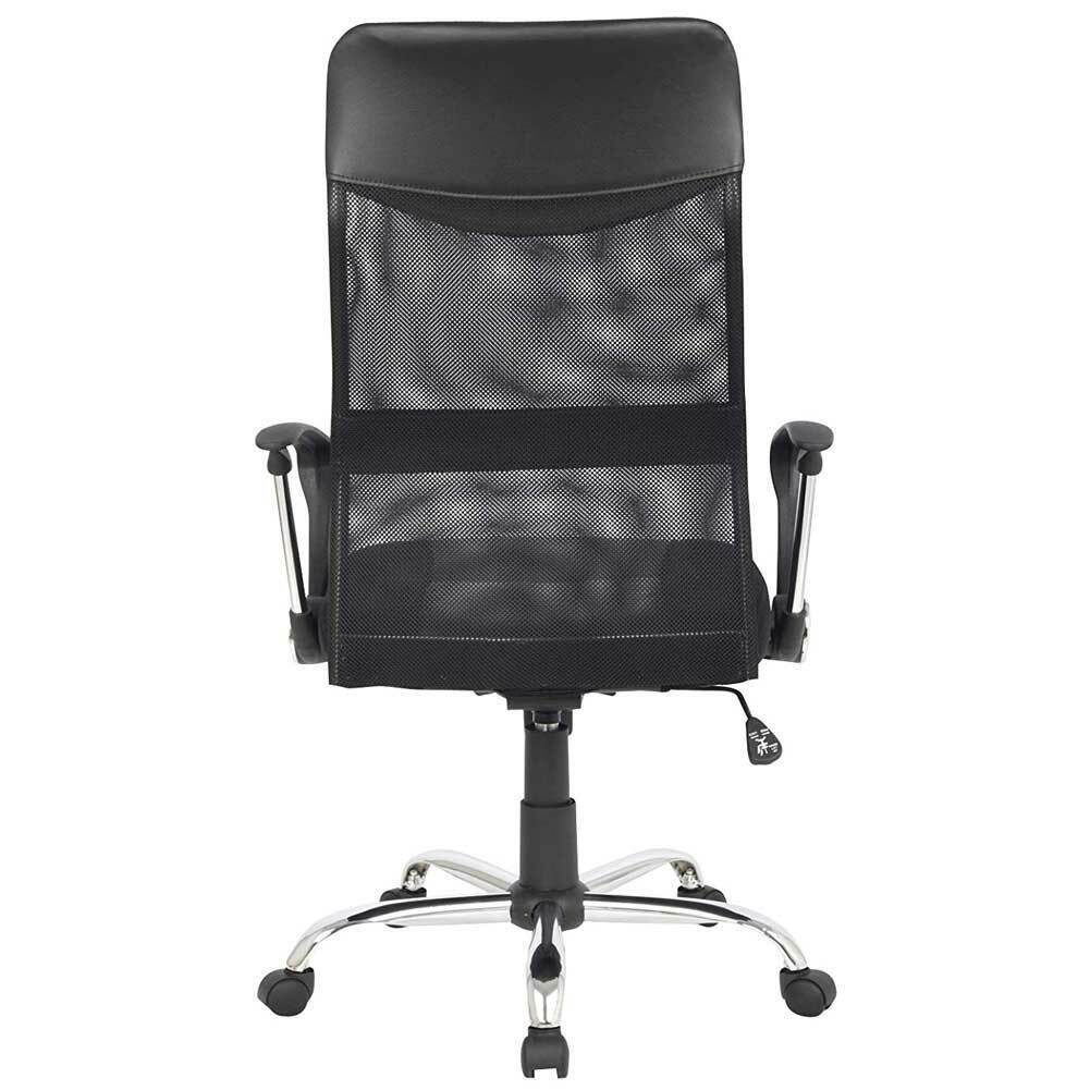 Poltrona Sedia Scrivania Ufficio Presidenziale Girevole Direzionale Pelle Nero