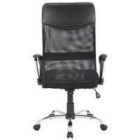 Poltrona Sedia Scrivania Ufficio Presidenziale Girevole Direzionale Pelle Nero