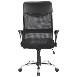 Poltrona Sedia Scrivania Ufficio Presidenziale Girevole Direzionale Pelle Nero
