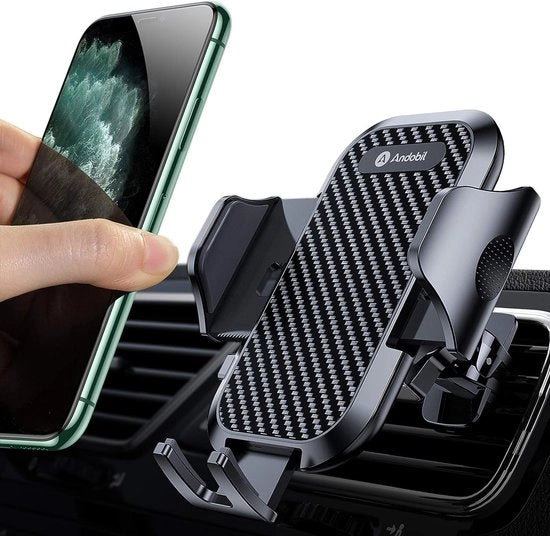 Supporto per telefono cellulare per auto ventilato [2023 perfetto & mantiene saldamente ] supporto per telefono cellulare per auto supporto per iPhone 14/13/12/11 Pro Max supporto per Samsung Galaxy S23 Ultra/S22 FE/S21/A52 e simili