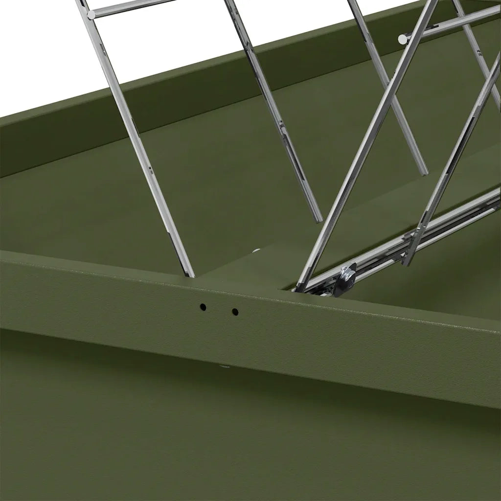 Mangiatore per Bestiame Verde oliva 100 x 60 x 90 cm 874658