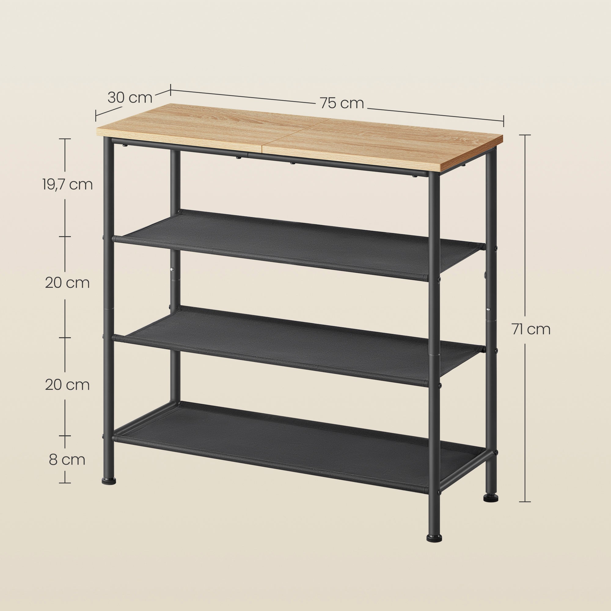 Scarpiera VALORA in stile loft - Sonoma - LBS035B11