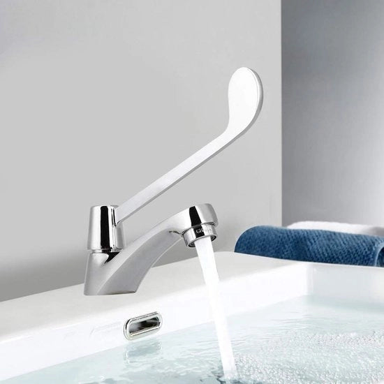 Wastafello a Medicinali - Rubinetto per Acqua Fredda - Connettori G1/2 - Coperchio - Duraturo - Resistente alla Corrosione - Rubinetto per Laboratorio