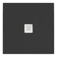 Piatto doccia nero 90x90 cm linea emotion serie serenity quadrato
