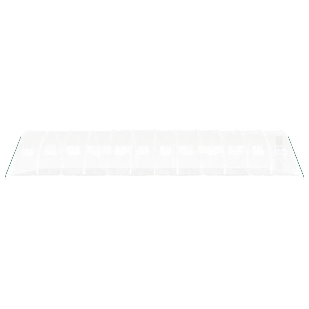 Serra con Telaio in Acciaio Bianco 48 m² 12x4x2 m 3188076