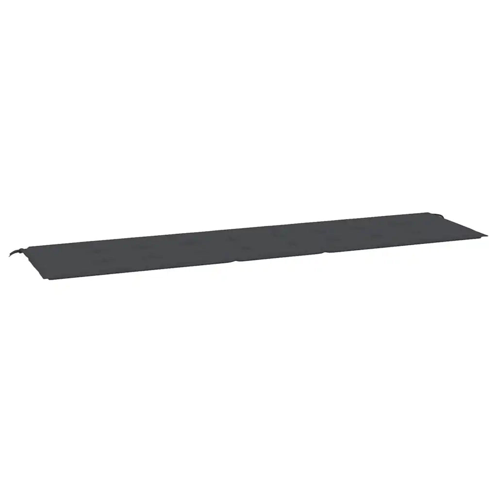 Cuscino per Panca Nero 200x50x4 cm in Tessuto Oxford 47613
