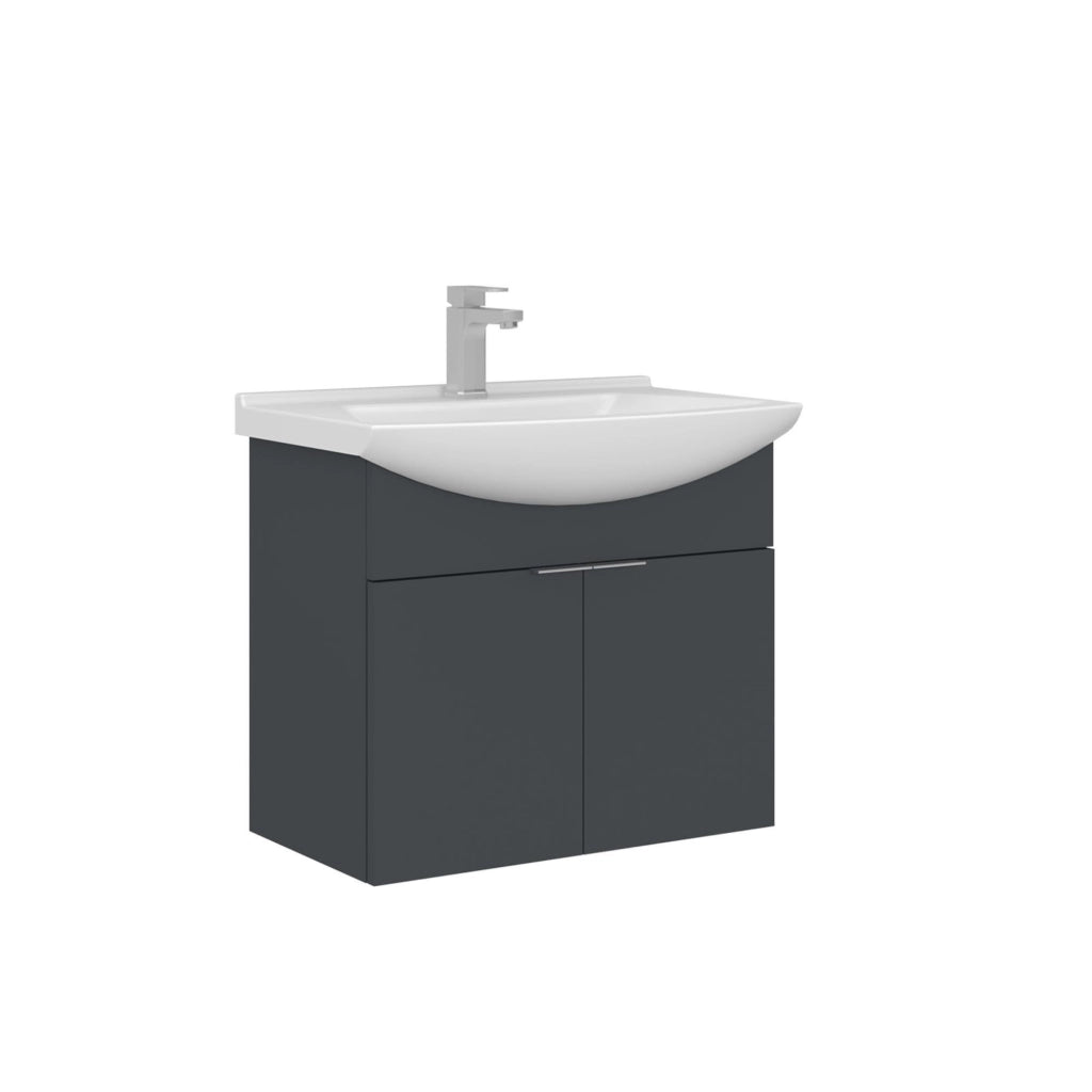 Mobile lavabo "Purus 65" - 65 x 50 x 58 cm - Antracite opaco