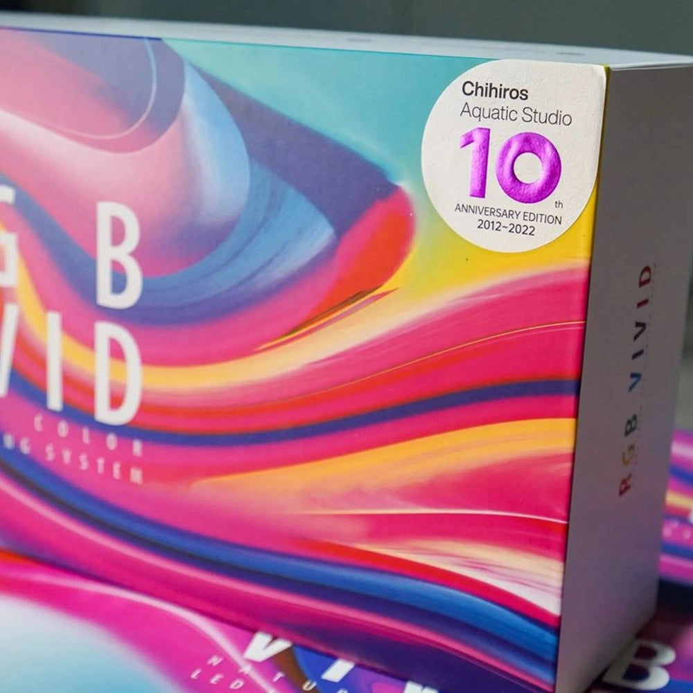 Chihiros RGB Vivid II 10th edition colore bianco - plafoniera 130w con controllo via App per acquari piantumati