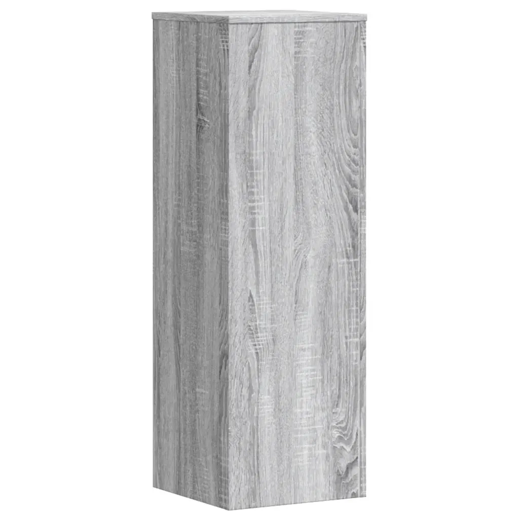 Supporti per Piante 2 pz Grigio Sonoma 33x33x100 cm Multistrato