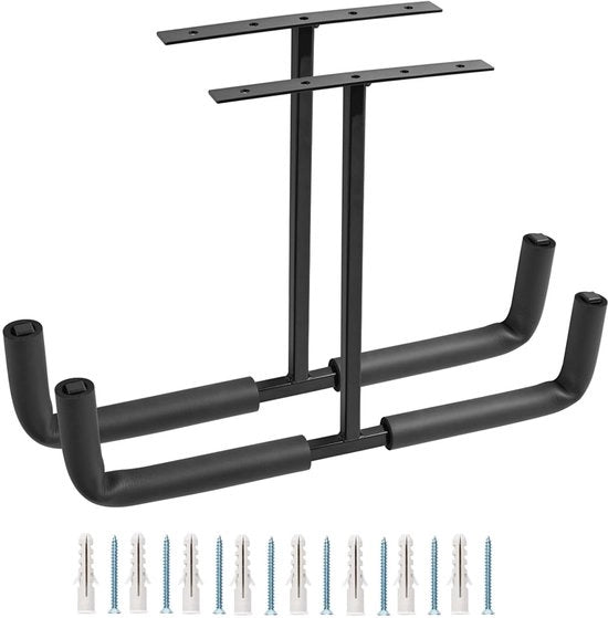 Hanger da Garage in Acciaio Resistente - 4 pezzi - 31 cm x 26 cm - Sostegno per Attrezzi