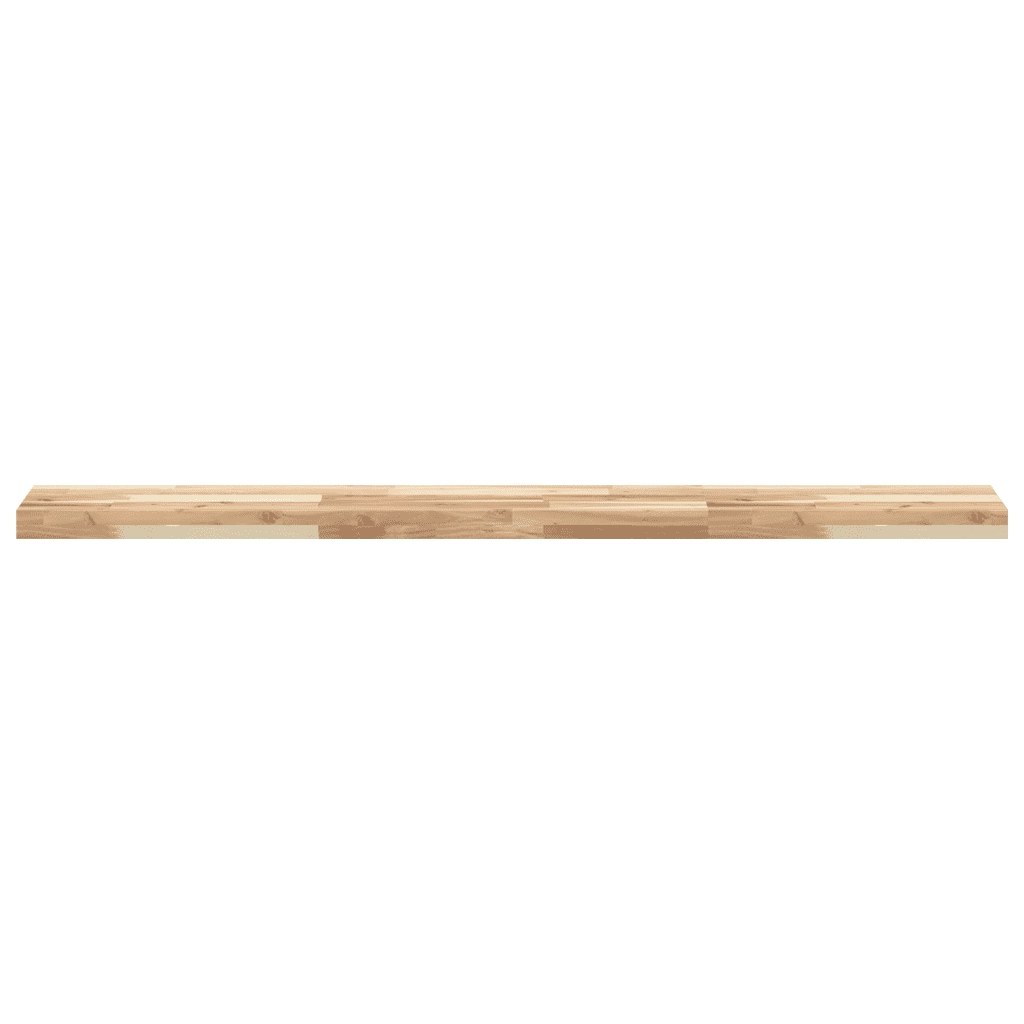 Ripiano a Parete 120x20x4 cm Legno Massello Acacia Non Trattato