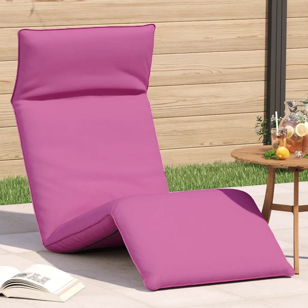 Sdraio da giardino | Lettino Pieghevole Rosa 175x54x8,5 cm in Tessuto Oxford