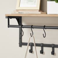 Mensola sospesa a parete VALORA con ganci - Sonoma LCR103B11