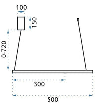 Lampada Black Ring Led + Pilota APP692-30-50