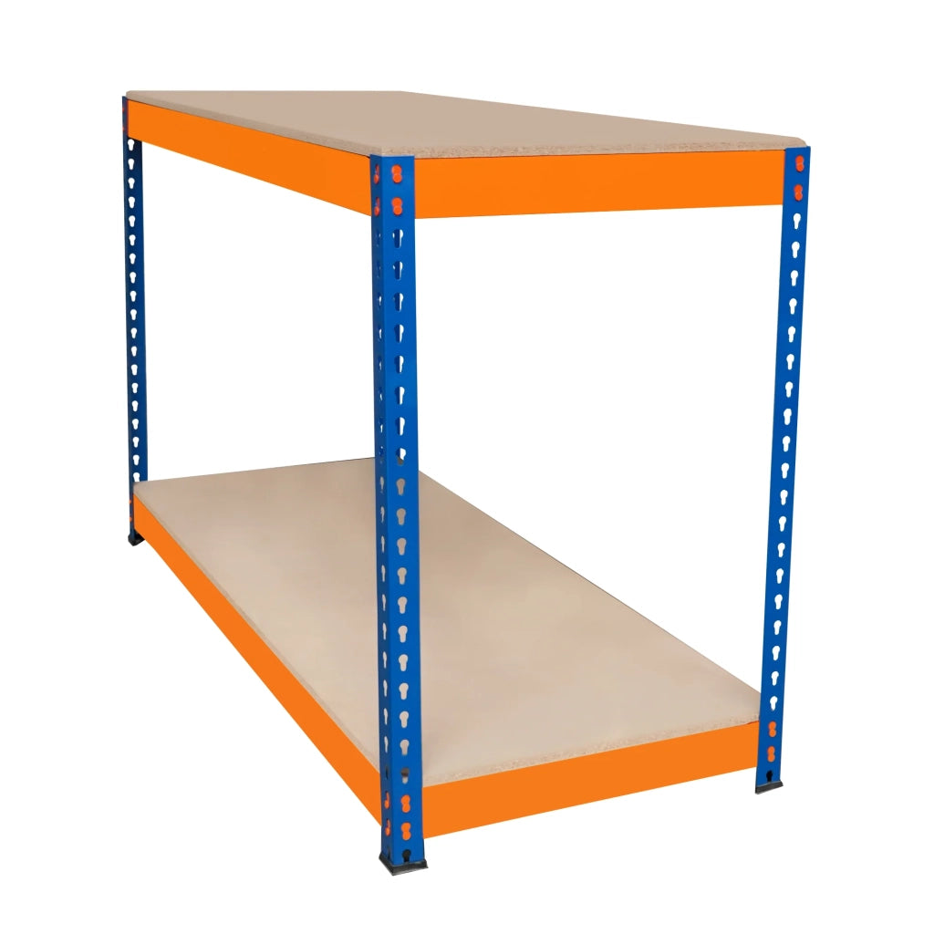 Banco da Lavoro a 2 Ripiani S-Rax - Postazione di lavoro 300kg - 150x60x90cm