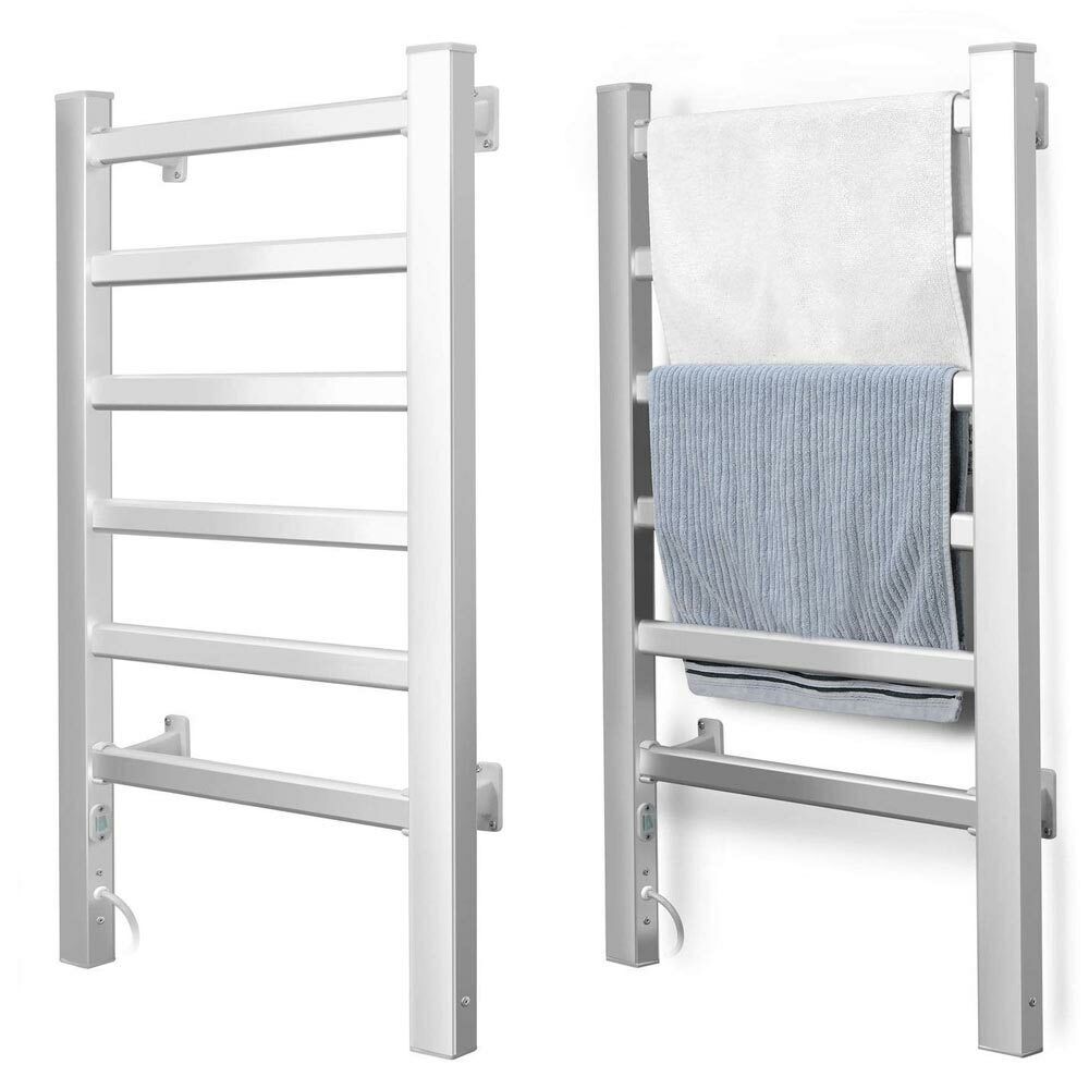 Scaldasalviette Termoarredo Elettrico Bagno 2in1 Asciugabiancheria 6 Elementi