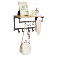 Mensola sospesa a parete VALORA con ganci - Sonoma LCR103B11