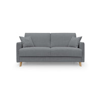 Edgar Divano letto matrimoniale in tessuto felis impermeabile T03 200 cm (mat. 160x197) grigio