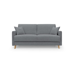 Edgar Divano letto matrimoniale in tessuto felis impermeabile T03 200 cm (mat. 160x197) grigio