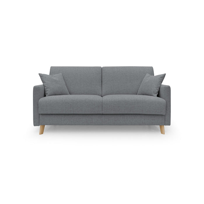 Edgar Divano letto matrimoniale in tessuto felis impermeabile T03 200 cm (mat. 160x197) grigio