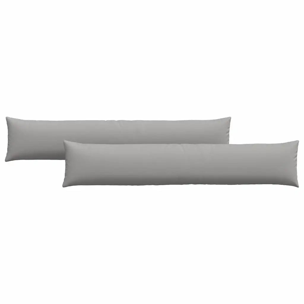 Cuscini da Divano 2 pcs Grigio Nuvola 200 x 40 cm Tessuto