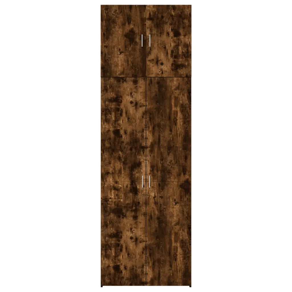 Credenza | Madia | Buffet da pranzo | Armadio da pranzo Rovere Fumo 80x42,5x249 cm in Legno Multistrato