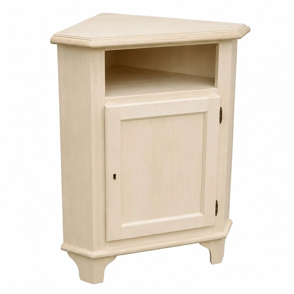 Mobile angolare 1 porta classico legno grezzo l.51 p.51 h.97 (554) - Mobili 2G