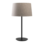 VIVIEN Lampada da Tavolo Nera con Paralume Conico Avorio E27 IP20 - Illuminazione d'Interni in Metallo - Rossi Group