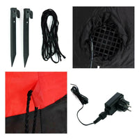 Gonfiabile Babbo Natale Grande Altezza 120 Cm Con Illuminazione Led Per Esterno